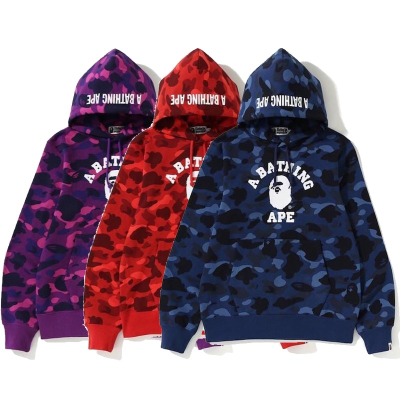 Bape Hoodie 3 Colors Purple Red Blue M-3XL B51XC840